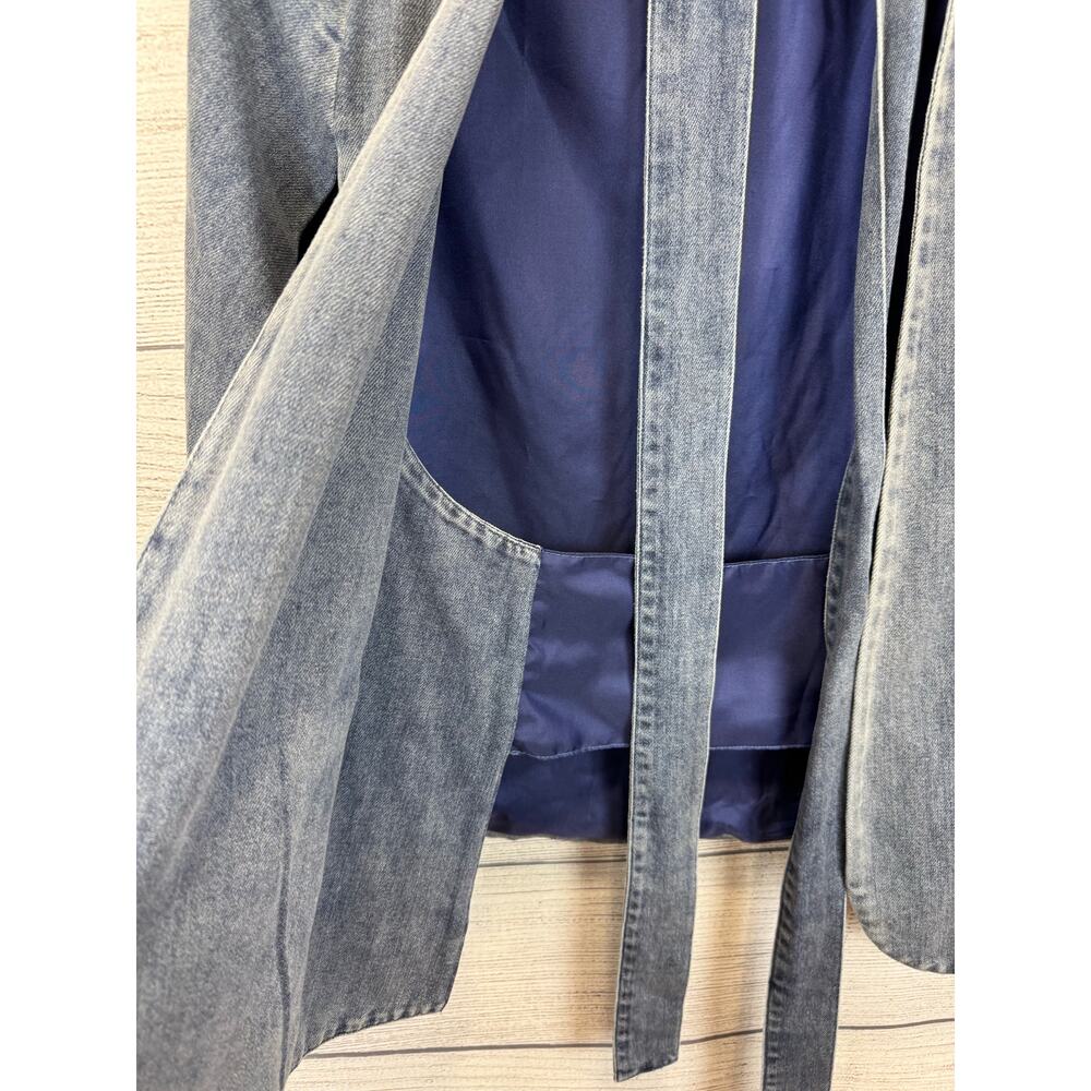 Flying Tomato Women's Denim Blue Capelet Jack Size Small - Picture 4 of 8